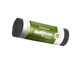 Мешки для мусора 30 л, черные, в рулоне 25 шт., ПНД, 7 мкм, 580х480 мм, SIBIRSKAYA, 101-003 S в Белорецке