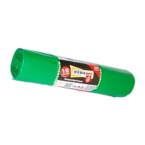 Мешки для мусора 300 л, зеленые, в рулоне 10 шт., ПВД 65 мкм, 1400х1000 мм, МЕШКОFF, 4922 в Белорецке