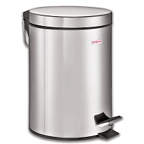 Ведро-контейнер для мусора (урна) с педалью LAIMA Classic, 20 л, зеркальное, нержавеющая сталь, со съемным внутренним ведром в Белорецке