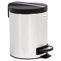 Ведро-контейнер для мусора (урна) с педалью LAIMA Modern, 5 л, матовое, нержавеющая сталь в Белорецке Ведро-контейнер для мусора (урна) с педалью LAIMA Modern, 5 л, матовое, нержавеющая сталь в Белорецке